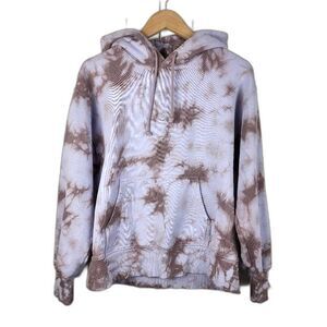 TNA Aritzia Tie Dye Hoodie Sweatshirt Cotton Blend Pullover Top Size 1 fits S/M